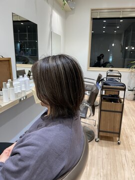 コノアラボ 守谷店(Conoah labo) コントラスト強め！白髪ぼかしハイライト