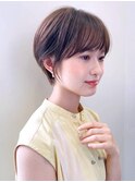 丸みショート/髪質改善/ベージュ/透明感/20代30代40代50代