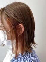 ネオリーブシェリエ 浅草店(Neolive cherie)&nbsp;浅草　オレンジ　インナーカラー 20代30代40代