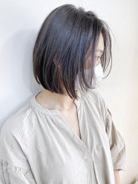 モリオ フロム ロンドン 成増店 【morio成増/ムラマツ】大人かわいいスリーク前下りボブ