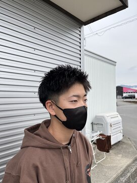 ラブヘアーグリーン(LOVEHAIRGREeN) 高校生スタイル　ツーブロックアップバング