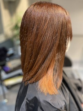 リバティ 吉祥寺(Liberty) インナーカラー/うる艶オレンジ/吉祥寺/髪質改善/トリートメント