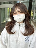 ミョンシル&nbsp;【myonsil 山田】シースルーバング/くびれレイヤースタイル