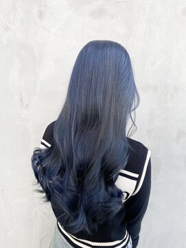 エミュー(Emu) ワンブリーチでできるネイビーカラー☆