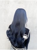 ワンブリーチでできるネイビーカラー☆