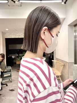 サンド 銀座(sand) ぷつっとボブ☆やわらかベージュ