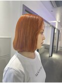 ダブルカラーブルーベージュカラーケアブリーチハイトーンカラー