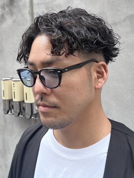 メンズココ 清澄白河店(MENS COCO) ビジネスショートツイストスパイラルパーマツーブロック刈り上げ