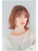 <森千晶>顔まわりレイヤーに抜け感たっぷりカジュアルウルフボブ