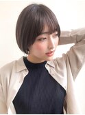 ★前下がりショートボブハンサムショートカットカラーパーマケア