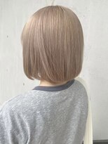 ゲーム 吉祥寺店(GAME)&nbsp;ダブルカラーミルクティーベージュカラーケアブリーチ韓国ボブ