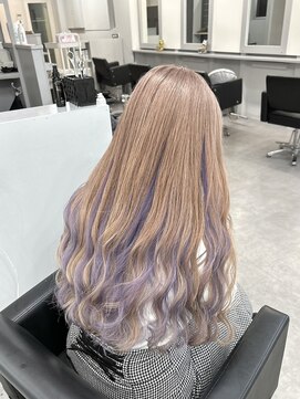 シェイロ(Cielro) ミルクティーカラー×インナーラベンダー