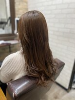 アトリエナガノ(atelier nagano) ニュアンスカラー/センターパート/ツヤ髪スタイル/ブルージュ