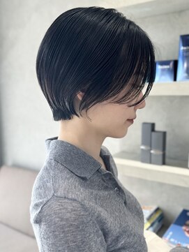 シベルバレー 横浜(sibell) ＊20代30代前髪なしショートハンサムショートレイヤー丸み耳掛け