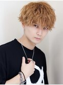 【外国人風】イエローベージュ×束間マッシュ