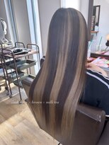 ル ジャルダン ヘアー プロデュース(Le.jardin hair produce) ミルクティ × ブラウン