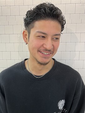 ローウェ オム 立川(LOUWE HOMME) men'sオールバックパーマ