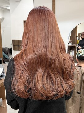 ラック 表参道(LUCK) ニュアンスカラー/ツヤ髪スタイル/オレンジブラウン