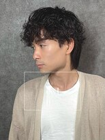 アウル 心斎橋(owl)&nbsp;シャドウパーマ×マッシュウルフ×マレットヘア×men's