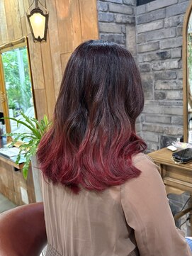 レブルーム(rebloom) グラデーションレッドカラー