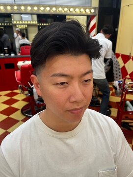 ラフ七三×テーパーフェード