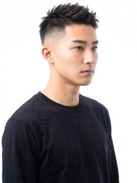 フェード/アップバング/爽やか/ビジネス/メンズショート