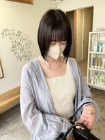 クリック(Click) 髪質改善ストレート×切りっぱなしボブ