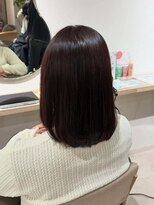 オリ 仙台(Oli)&nbsp;ダークパープル/ナチュラルショート/夏のヘアアレンジ/仙台