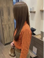 ニコリヘアワークス(nicori hair works) ロング×ベージュブラウン1