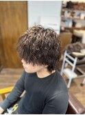 【ROOM】お洒落マッシュウルフ　縦落ちパーマ