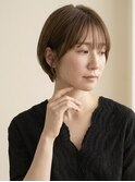 ショートでも小顔に。顔まわりスッキリマッシュショート