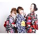 7月22,26,8月2,9,10,11日限定★電話予約限定★浴衣の着付け+セット￥3500