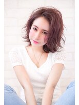 ラグーン 原宿 表参道(LAGOON)&nbsp;《LAGOON》大人の抜け感☆耳かけレイヤーボブ×ベビーピンク