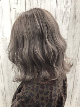 ヘア ドレス リッケ(hair dress lykke) 【lykke】アンティークボブ×Lavender Grey/Inner Pink