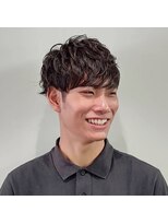 メンズ×ツーブロック×サイドグラデーション×マッシュウルフ