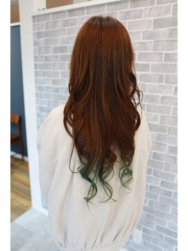 プリュム(PLUME) グラデーション×グリーン