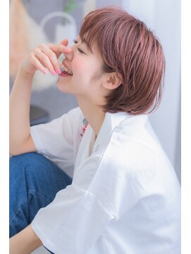 クラリス バイネオ 武蔵小杉(Claris by neo) まとまるボブ ピンクブラウンベージュ