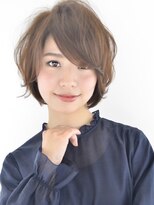 【20代30代40代】リラックスショートボブ×エッジショート