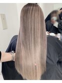 イメチェンエアータッチバレイヤージュカラーグレージュ