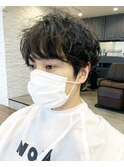 #パーマ#マッシュ男子#メンズ#スパイラル#ツイスト#古沢提案