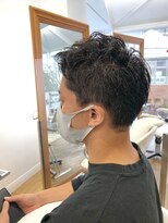 ヘッズ 本八幡店(HEADS)&nbsp;MEN'S HAIR  センターパート　ツイストスパイラル　コンマヘア