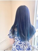 【ダブルカラー】ブルーシルバー×ターコイズブルー