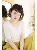 ふんわりオシャレ質感なクセ毛風ボブ