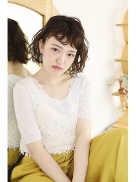 ササボー(sasaboo) ふんわりオシャレ質感なクセ毛風ボブ