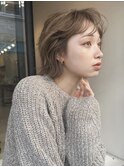 ニュアンスが可愛いボブパーマ_ニュアンス_ルーズパーマ
