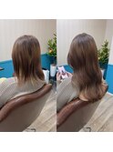 ミディアム→セミロング/シールエクステ80枚