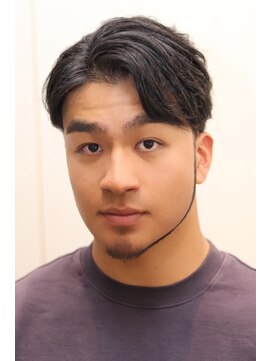 ヨシザワインク プレミアム 築地店(YOSHIZAWA Inc. PREMIUM) 【築地メンズ】ツーブロアシメバーム重ためビジネススタイル