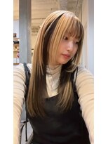 ハク アトリエ(HaKU atelier)&nbsp;フェイスレイヤーロングウルフアンブレラカラーベージュ