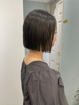 トゥーリ 薬院店(tuuli) tuuli miyu オリーブミニボブ/切りっぱなし/オリーブグレージュ