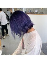 ラル(Lull)&nbsp;【ぱつっと外はねボブ×アメジストパープル】ケアブリーチ